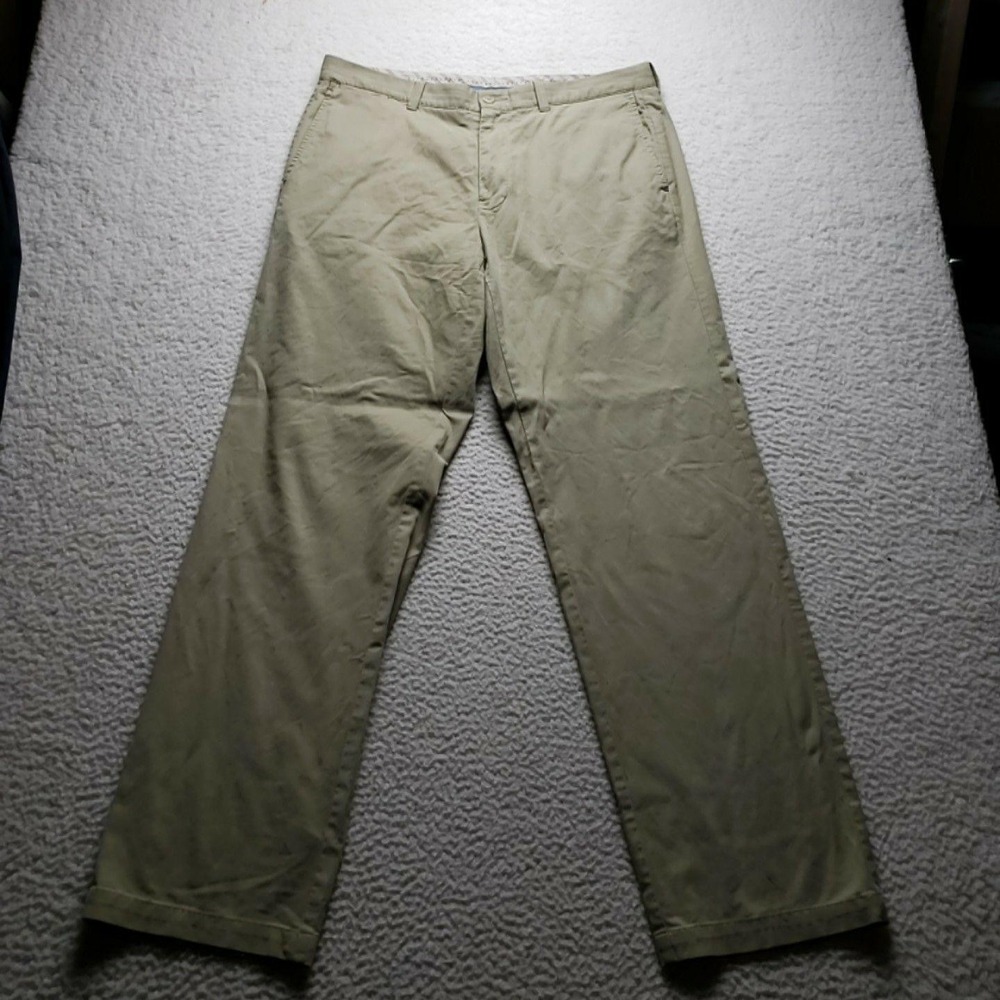 Tommy Bahama Pants Mens 36x33 Beige Tencel Lyocell Stretch Blend Chino Casual